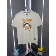 2026 Baru EVISU Uniseks Bercetak T-Shirt Atasan Lengan Pendek T-Shirt Trendi Baju T Kasual Baju Asas