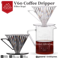 V60 Coffee Dripper Filter Penyaring Pour Over Coffee Drip Saringan Kopi