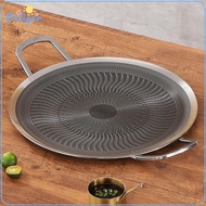 Korean Barbecue Grill Plate Camping Grill Clean BBQ Griddle Practical for Restaurant Hiking BBQ Home
