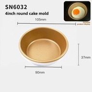 Sanneng Hamburger Mold 4-Inch Large round Mold Non-Stick Single For Home Air Fryer Fried Eggs 5 Pack