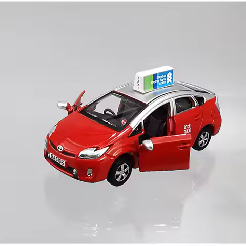 (paint flaws) 1/64 alloy model Prius TAXI Hong Kong taxi model decoration