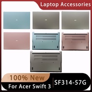 New For Acer Swift 3 SF314-57G ;Replacemen Laptop Accessories Lcd Back Cover/Bottom With LOGO Gray Blue Pink