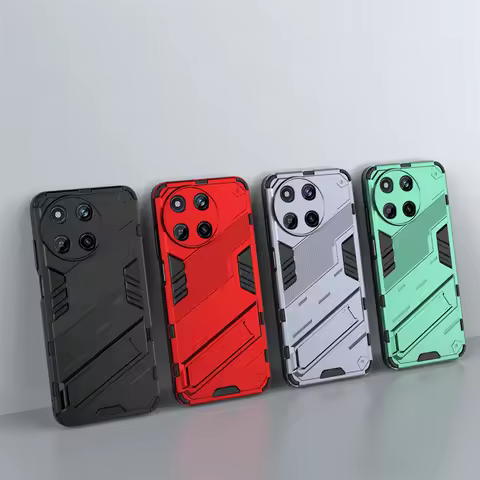 Holder Case For OPPO Realme 11 4G Cover For Realme 11 4G Capas Shockproof Armor Bumper Kickstand Bac