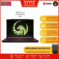 MSI Bravo 15 A4DCR-069BN Gaming Laptop | Ryzen 5-4600H | 8GB RAM 512GB SSD | 15.6"FHD | RX5300M | W10 | AirGaming Bag