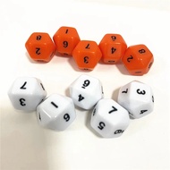 10 pcs D10 Dice 0-9 Numbers For Funny Party Club Pub Board RPG Playing Game Math teaching Accessory 