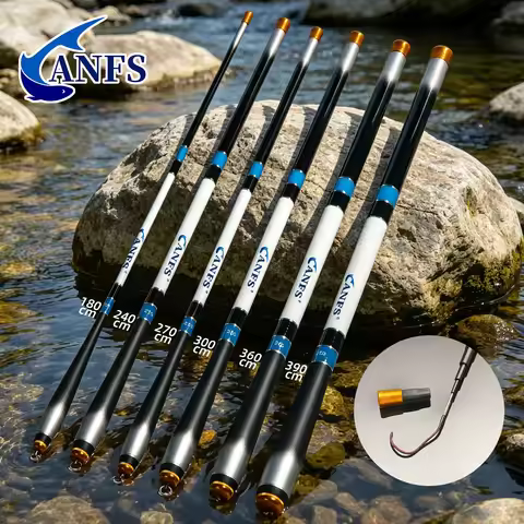 ANFS 1pc Mountain Stream Fishing Rods, River Fishing Rods,Compact Telescopic Rods 180cm/240cm/270cm/