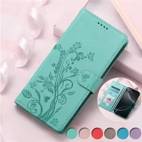 Embossing Leather Flip Phone Case For SONY Xperia 1-7 Xperia1 VII 1VII 10 5 1 IV V VI 2025 2026 Magn