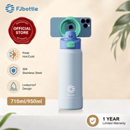 FJbottle Tumbler Tahan Sejuk Magnetic Lid Phone Holder 710/950ml Water Bottle Temperature Retention