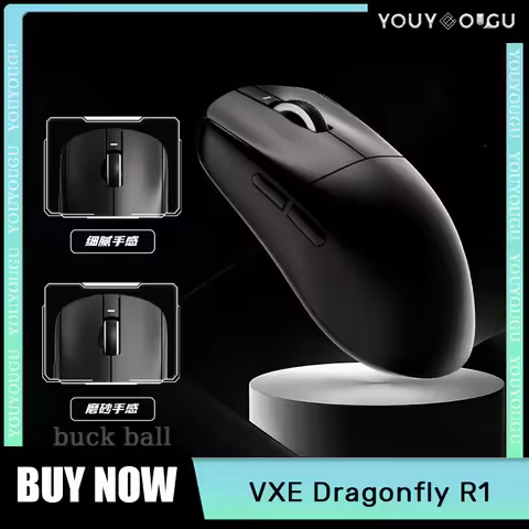 VXE Dragonfly R1 Pro Max Wireless Mouse R1 SE Light weight PAW3395 Nordic52840 4KHz Smart Speed X FP