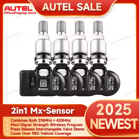 Autel MX Sensor 433MHZ+315 MHZ TPMS Mx-Sensor Tire Repair Tool Tire Pressure Monitor Tester For Aute