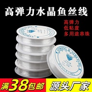 Small Roll Transparent Crystal Filament Bracelet String String Beads Bodhi Elastic String Wear-Resis