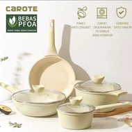 HIJAU Original CAROTE Terra Green Non-Stick Marble Frying Pan and Pan