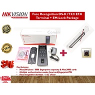 HIKVISION DS-K1T321EFX Face Recognition & Fingerprint Terminal Door Access Control + EM-Lock Package