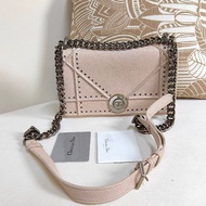 Dior 迪奥rama系列粉色圓扣盾牌包