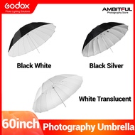 Godox 60 inch 150cm  Reflective Umbrella / Soft Light Umbrella For Studio Lighting Photography Umbrella with Large Diffuser Cover