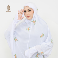 Al Fadilah - Mukena Terusan Dewasa Bordir Bunga Dahlia Rayon Premium