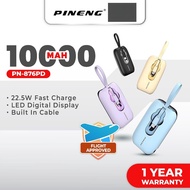 [NEW] Pineng PN-876PD 22.5W 10000mAh Fast Charge Portable Power Bank w/ Built-in Cables PN876