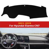 For Hyundai Elantra CN7 2021 2022 2023 2024 Car Dashboard Mat Sun Shade Instrument Desk Non-slip Cov