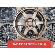 NEW SPORT RIM 16 INCH RM1300 4PC RIM RAYS TE37 (4X114.3PCD) PERDANA WAJA PERSONA ( SAGA VVT IRIZ) NO