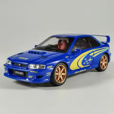 JDM 1/32 Subaru Impreza WRX STI Rally Supercar Diecast Model Alloy Metal Car Sound & Light Collectio