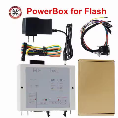 Newest Power Box for JTAG Works For ECU Openport J2534 Device Box ECU FLASH with full Adapters full 