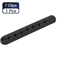 Adhesive Organizer Silicone Cable Clip 7 Slots