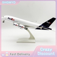 SHGMYD ชุดเครื่องบิน1 240 A380 30ซม. 1ชุดโมเดลเครื่องบินเรซินเครื่องบินสะสมอุปกรณ์ตกแต่งห้องโมเดลเคร