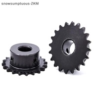 [snowsumptuous] 04C Chain Gear 45# Steel 10 Teeth Industrial Sprocket Wheel With Top Wire Bore 5MM 6