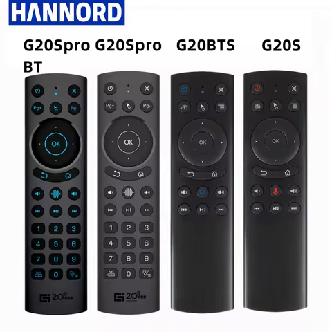 G20S PRO Remote Control 2.4G Wireless Backlit Buttons Air Mouse BT 5.0 G20BTS Plus Remote Controller