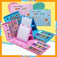 CRAYON ART SET 208 - COLORING TOOLS SET 208 PCS - CRAYON COLORED PENCIL