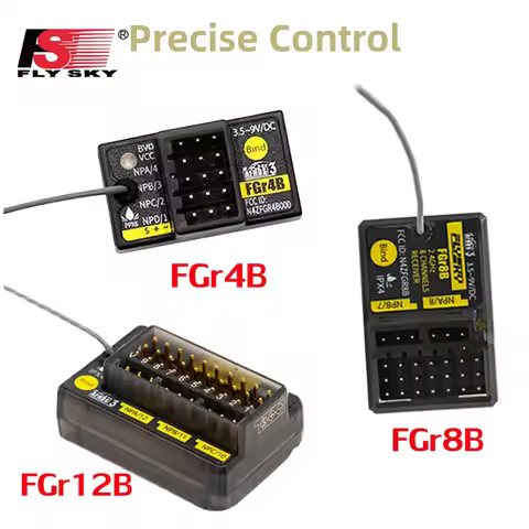Flysky FGr4B FGr8B FGr12B 2.4GHz 4/8/12CH Receiver PWM/PPM/i-bus Output for PL18 NB4 NB4 Lite AFHDS 