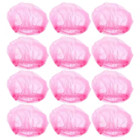 100Pcs Disposable Non-Woven Hair Nets Mesh Design Universal Fit Soft Lightweight for Kitchen Restaur