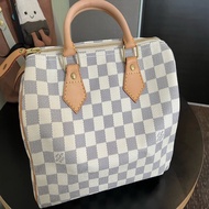 LV speedy 白棋盤 手提25
