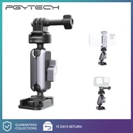 PGYTECH ตัวยึดคางติดหมวกกันน็อคจักรยานยนต์กล้องแอคชั่นแคมเมราสำหรับ DJI POCKET 3 Osmo Action 4/3 Gop