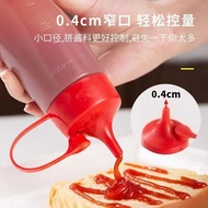 800ml, 3 Pieces Pack, Food Grade PE Plastic Sauce Bottle, Pump Type Bottle, Sharp Nose Design, Suita