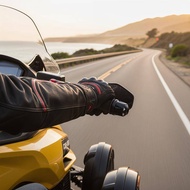 Kudosation For Can-Am Spyder F3/RT 2024+ Weighted Handlebar Handle Bar Grips Ends Counterweight Cap 