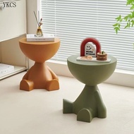 Creative Ornaments Bedside Table Household Sofa Lockable Side Table Removable Shelf Bedroom Balcony 