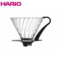 附發票~ 濾杯濾器 送量匙 HARIO V60 VDG-03B 玻璃圓錐濾杯(黑色)2~6人份 厚版耐熱玻璃