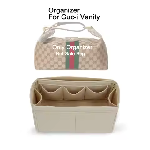 Bag Organizer Insert Suitable For Gucci's Vanity Medium Handbag, Lunch Box Bag, Inner Bag, Storage L