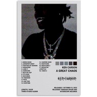 Ken Poster Carson A Great Chaos Music Album Cover Posters for Room Aesthetic Canvas Wall Art for Tee