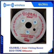 Global ECO Type 500M - FTTH Dropcore Cable Drop core 1 core 3 Seling hasbelan fiber optic Drop Wire 