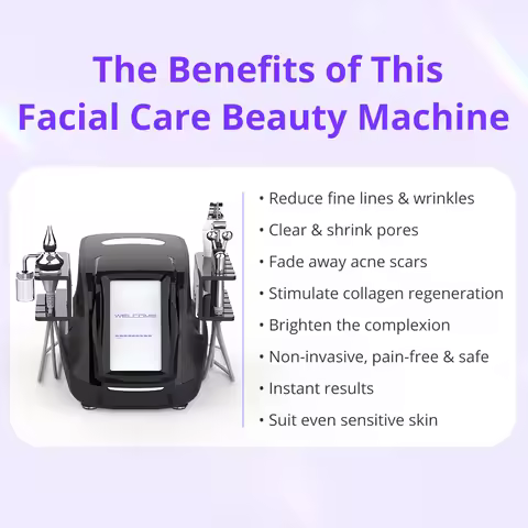 7-in-1 Facial Care Beauty Machine for Exfoliation Cleansing Hydrotion Nourishment Beauty Equipement