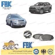 FBK Disc Brake Pad Front FD2838S - Toyota RAV 4 2.2 2.4 ACA30 ALA30 ZSA30