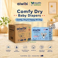 [Carton] Aiwibi Comfy Dry Baby Diaper Tape / Pants (3 Packs) 1.8mm Ultra Thin