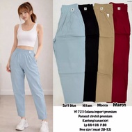 1723 letter R parachute pants