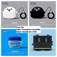 Compatible with Anker Soundcore AeroClip Bluetooth Earphone Protective Silicone Cute Cartoon Covers 