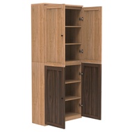 (組合) 特力屋 萊特組合式書櫃 淺木櫃/淺木層板8入/淺木門2入 78x30x174.2cm