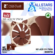 NOCTUA NF-A20 5V PWM, Premium Quiet Fan with USB Power Adaptor Cable, 4-Pin, 5V Version (Warranty 6 