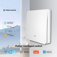 Tuya Matter WiFi Smart Switch EU Version Button Light Switch Work with / Home/ Home/