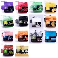 Soap 香皂 lavender薰衣草 rose玫瑰 aloe vera 蘆薈 lemon 檸檬 green tea 綠茶 charcoal 木炭 goat milk 羊奶 mango 芒果 orch